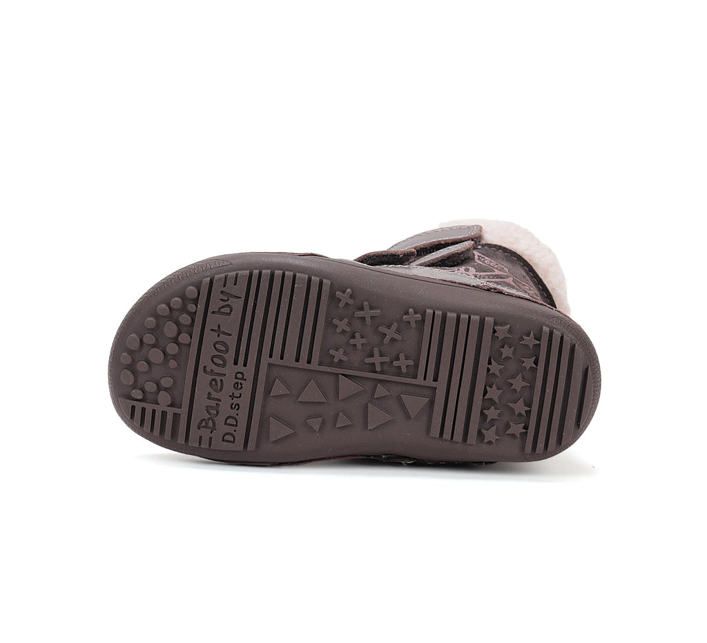 D.D.Step barefoot žieminiai batai mergaitėms su vilna W063-52534ALW