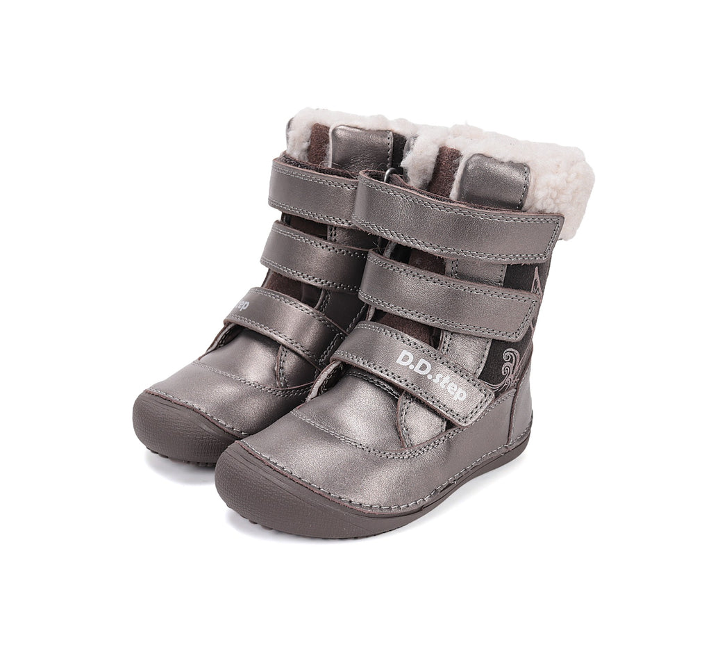 D.D.Step barefoot žieminiai batai mergaitėms su vilna W063-52534ALW