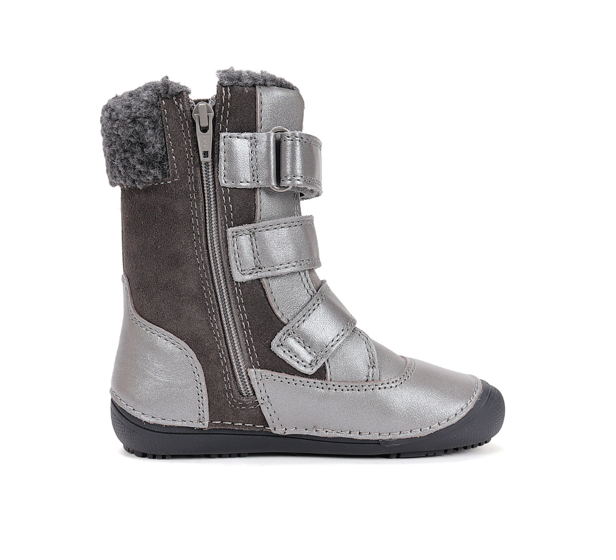 D.D.Step barefoot winter boots for girls with wool W063-52534LW