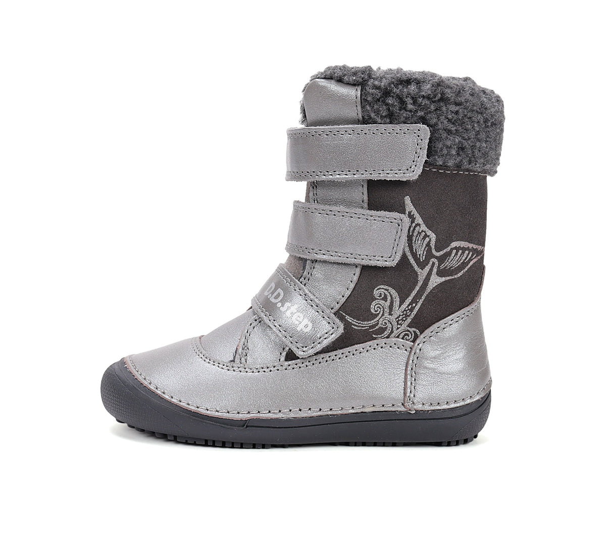 D.D.Step barefoot žieminiai batai mergaitėms su vilna W063-52534MW
