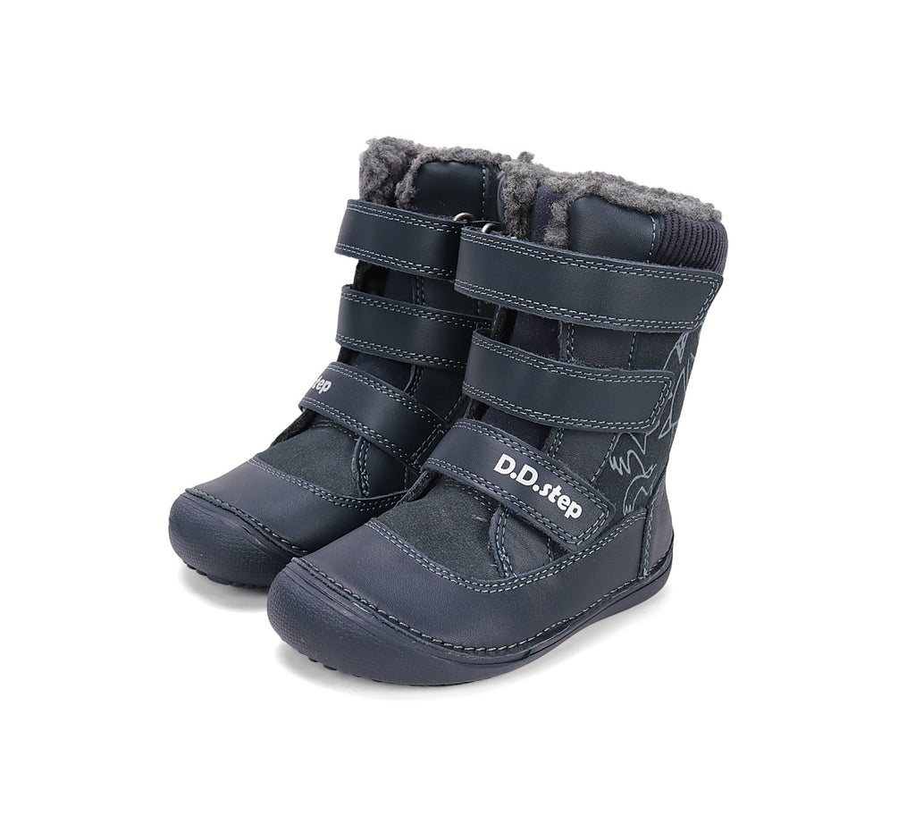 D.D.Step barefoot winter boots for boys with wool W063-52732MW