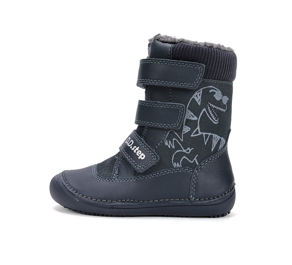 Зимние ботинки D.D.Step barefoot для мальчиков на шерсти W063-52732LW
