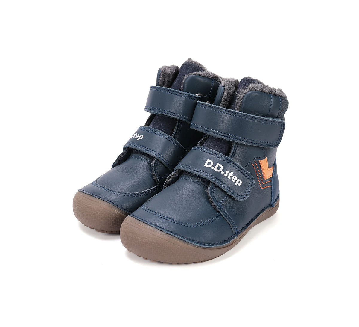 D.D.Step barefoot зимние ботинки для мальчиков на шерстяной подкладке W063-52804AMW
