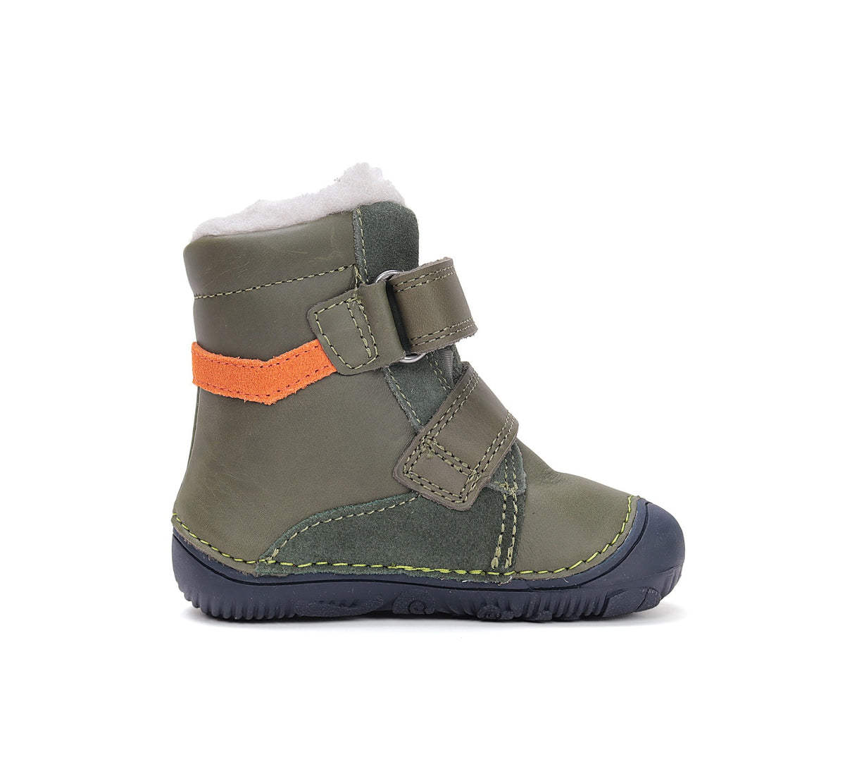 D.D.Step barefoot winter boots for boys with wool W073-52306AW