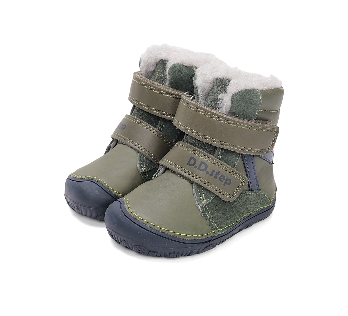 D.D.Step barefoot winter boots for boys with wool W073-52306AW