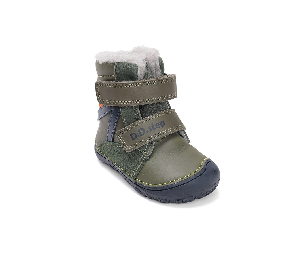 D.D.Step barefoot winter boots for boys with wool W073-52306AW