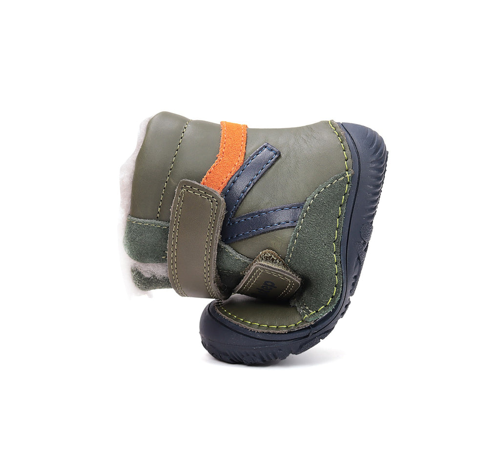D.D.Step barefoot winter boots for boys with wool W073-52306AW