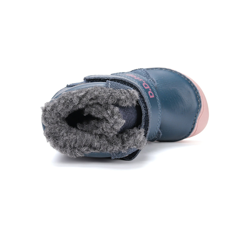 D.D.Step barefoot зимние ботинки для девочек с шерстью W073-52306CMW