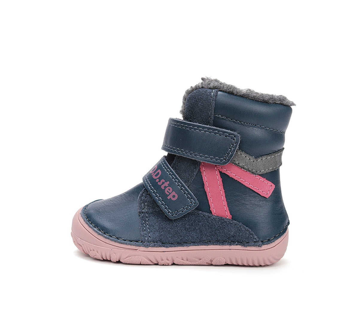 D.D.Step barefoot зимние ботинки для девочек с шерстью W073-52306CW