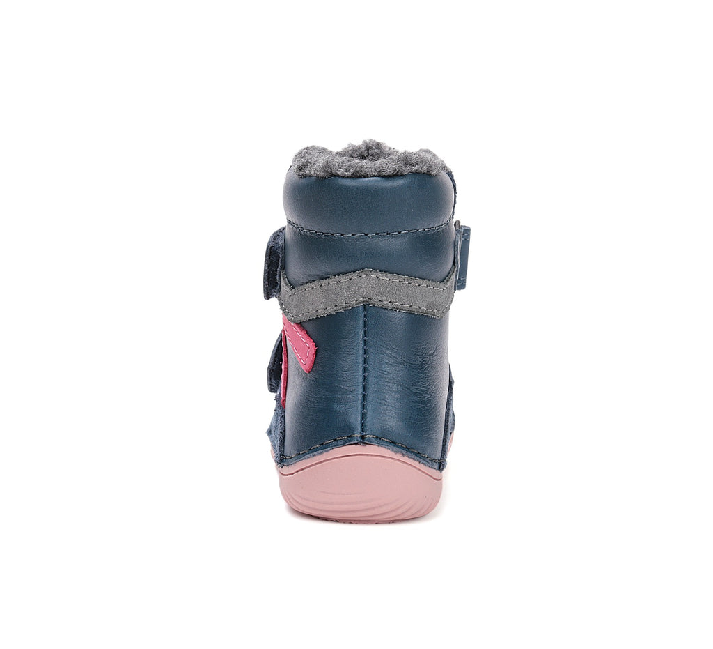 D.D.Step barefoot зимние ботинки для девочек с шерстью W073-52306CW