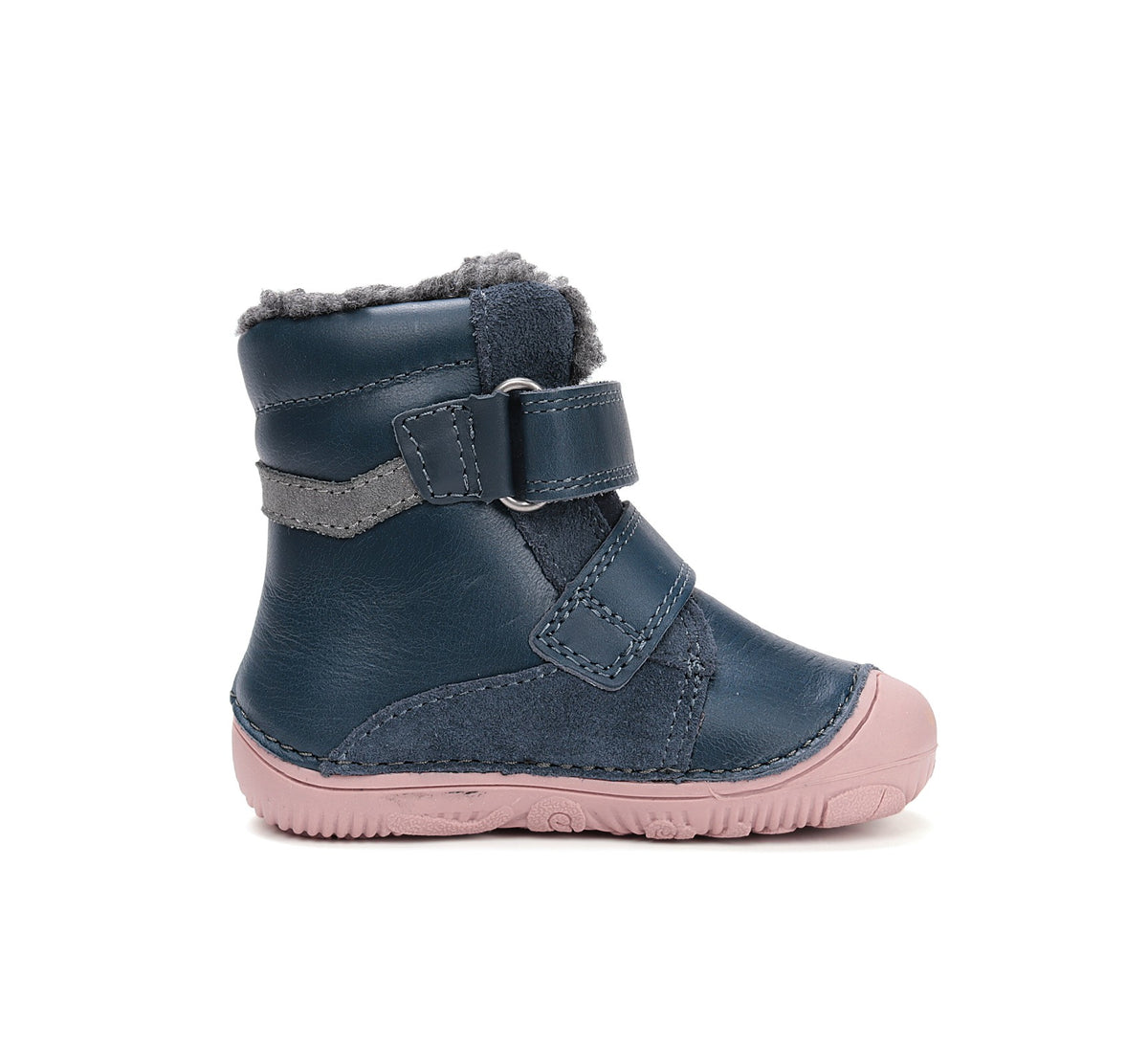 D.D.Step barefoot зимние ботинки для девочек с шерстью W073-52306CW