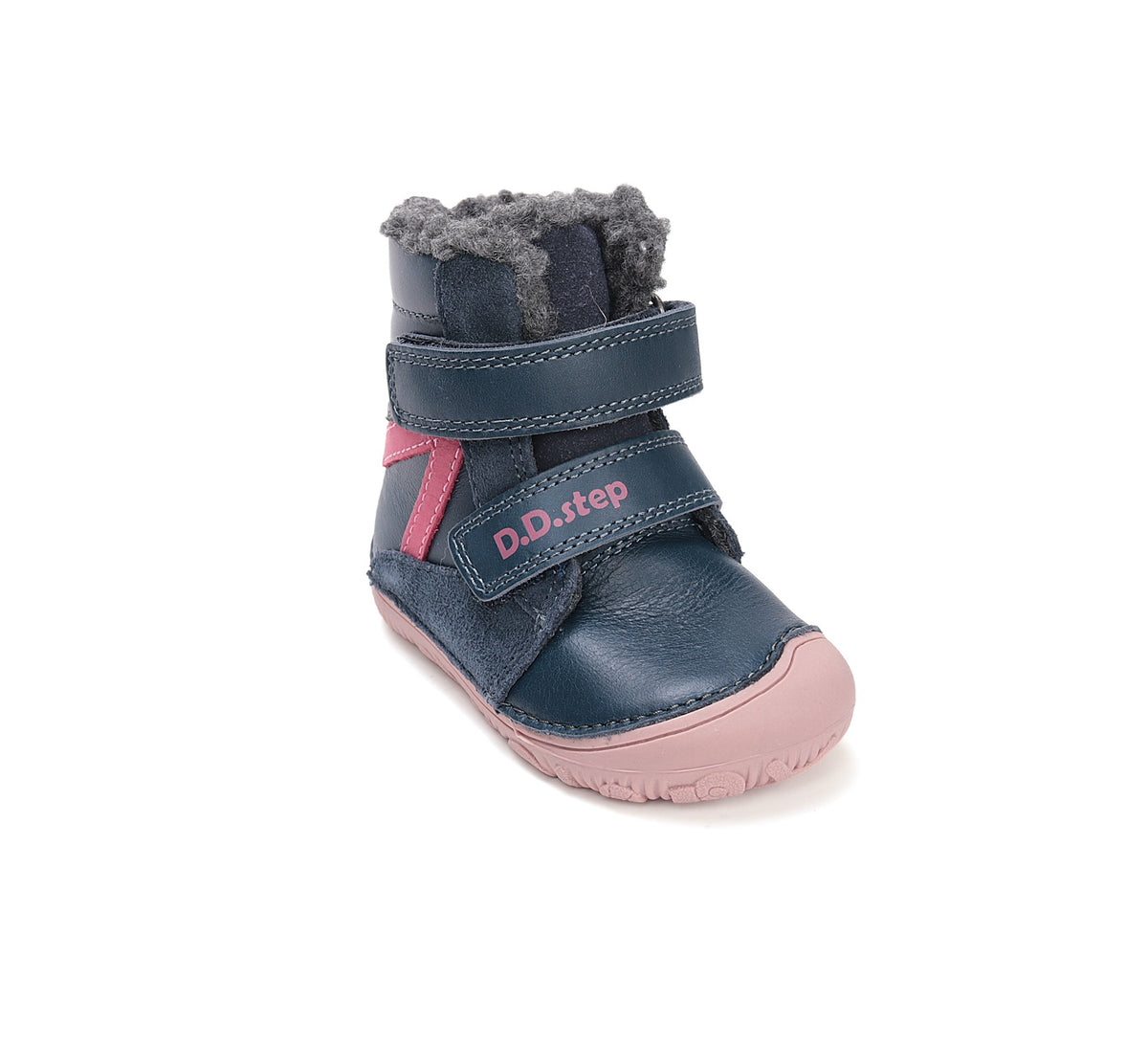 D.D.Step barefoot зимние ботинки для девочек с шерстью W073-52306CW