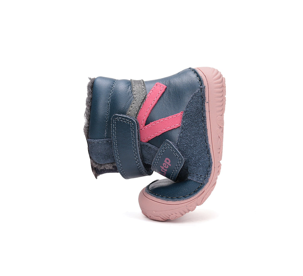 D.D.Step barefoot зимние ботинки для девочек с шерстью W073-52306CW