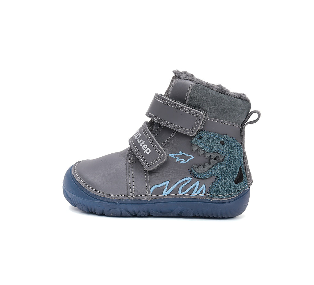 D.D.Step barefoot winter boots for boys with wool W073-52943BW