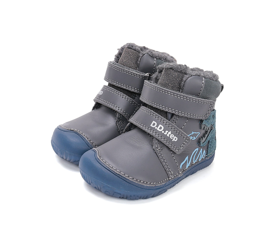 D.D.Step barefoot winter boots for boys with wool W073-52943BW