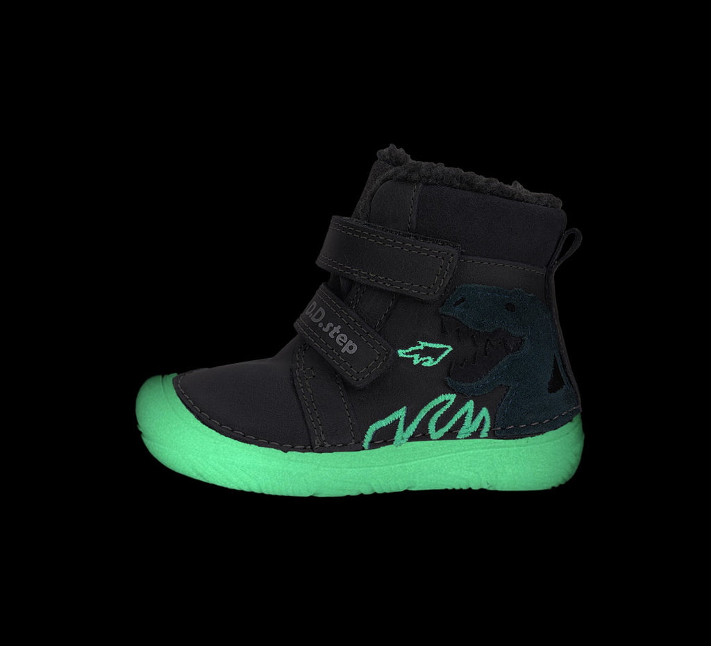 D.D.Step barefoot winter boots for boys with wool W073-52943BW