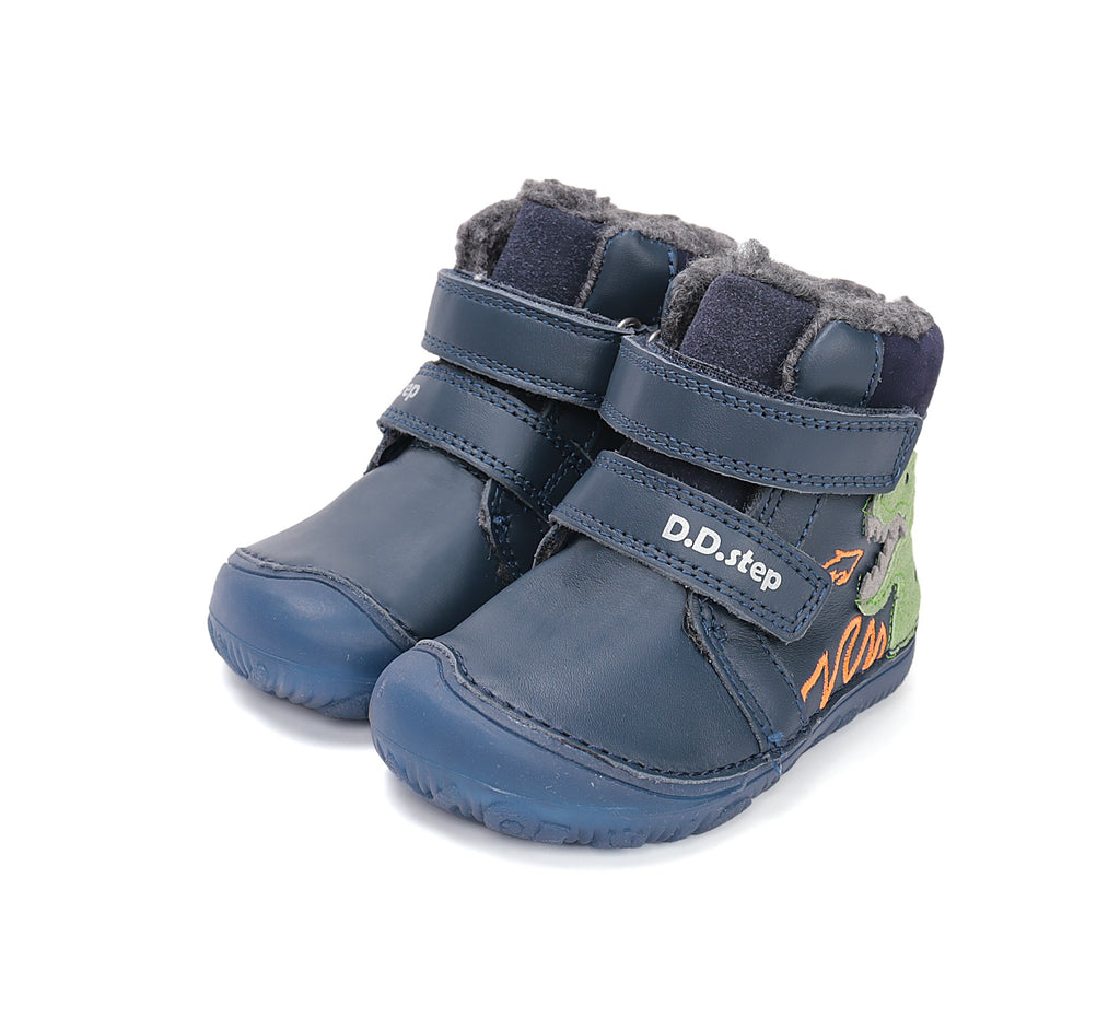 D.D.Step barefoot winter boots for boys with wool W073-52943W