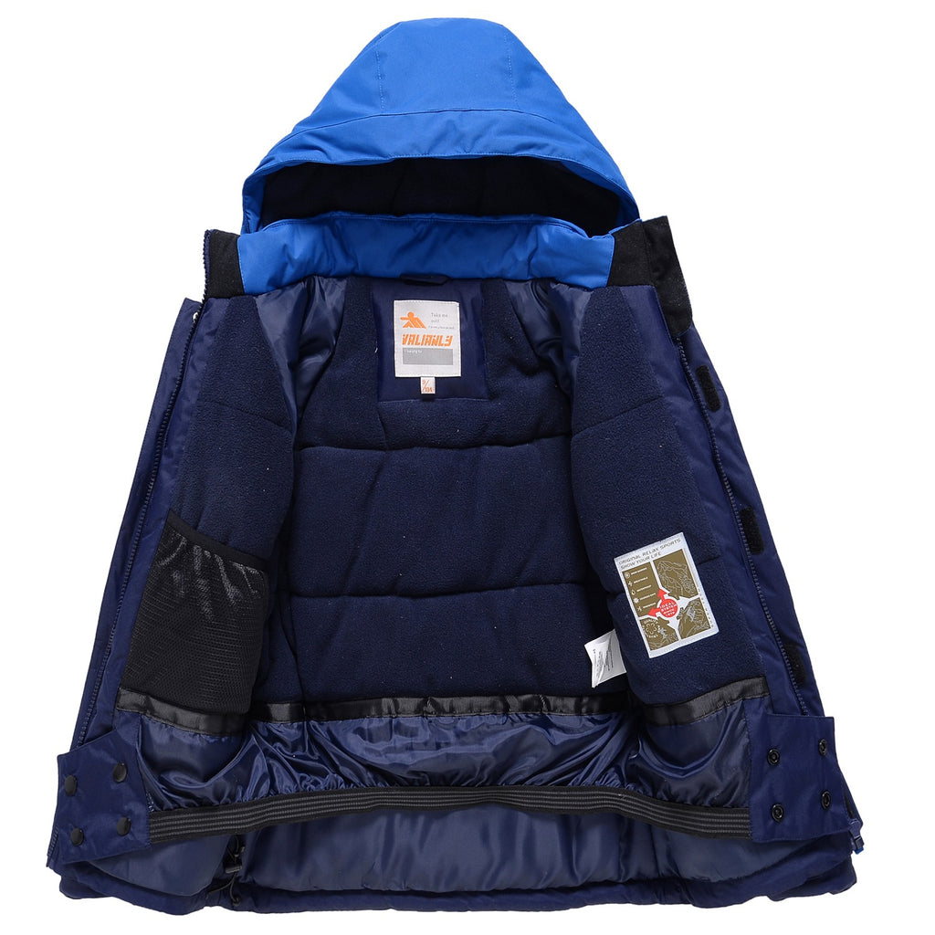 Valianly Snowsuit for Boys, Blue, 2-Piece Winter, 9007_blue
