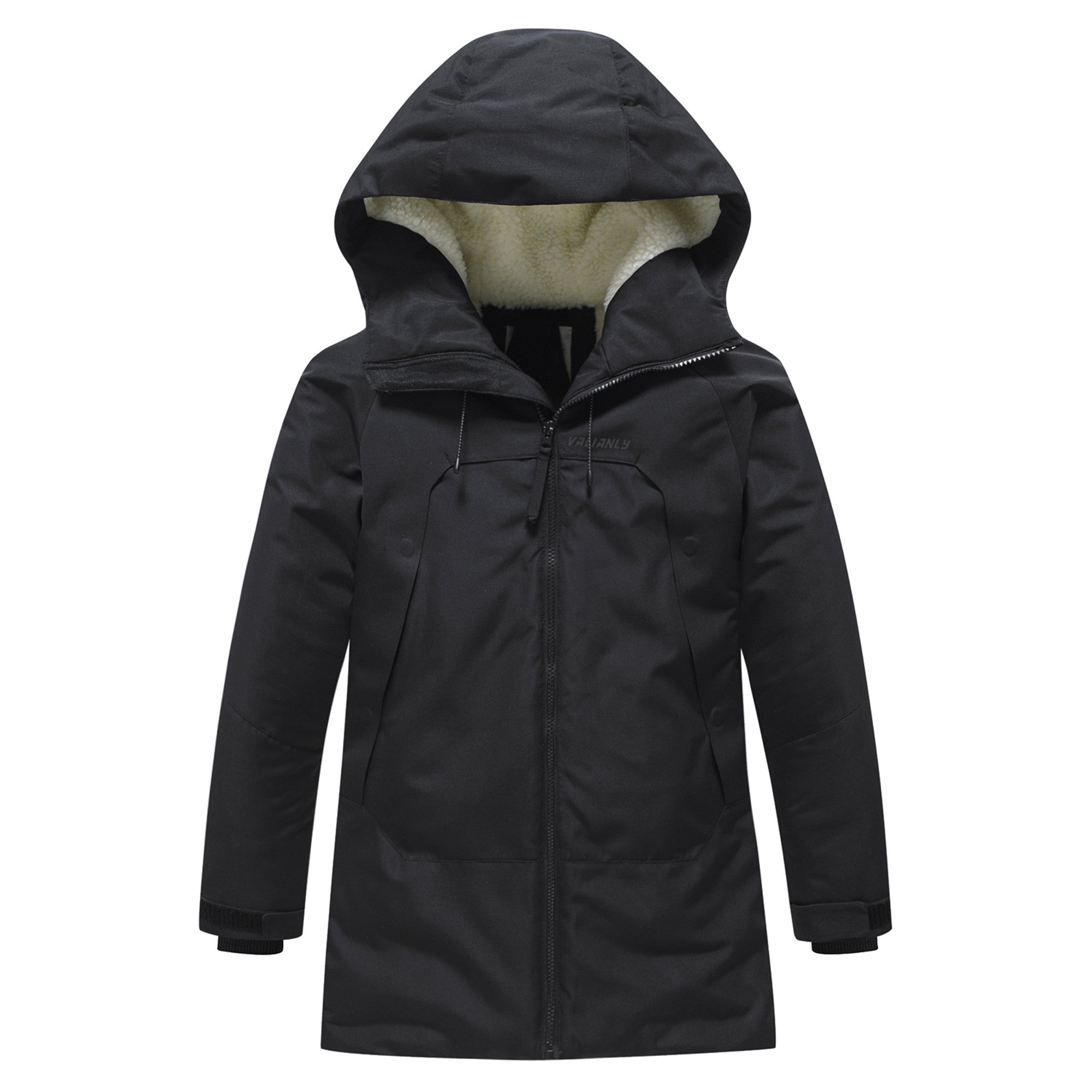 Valianly paltas berniukams juoda žieminė striukė/paltas 9533_black