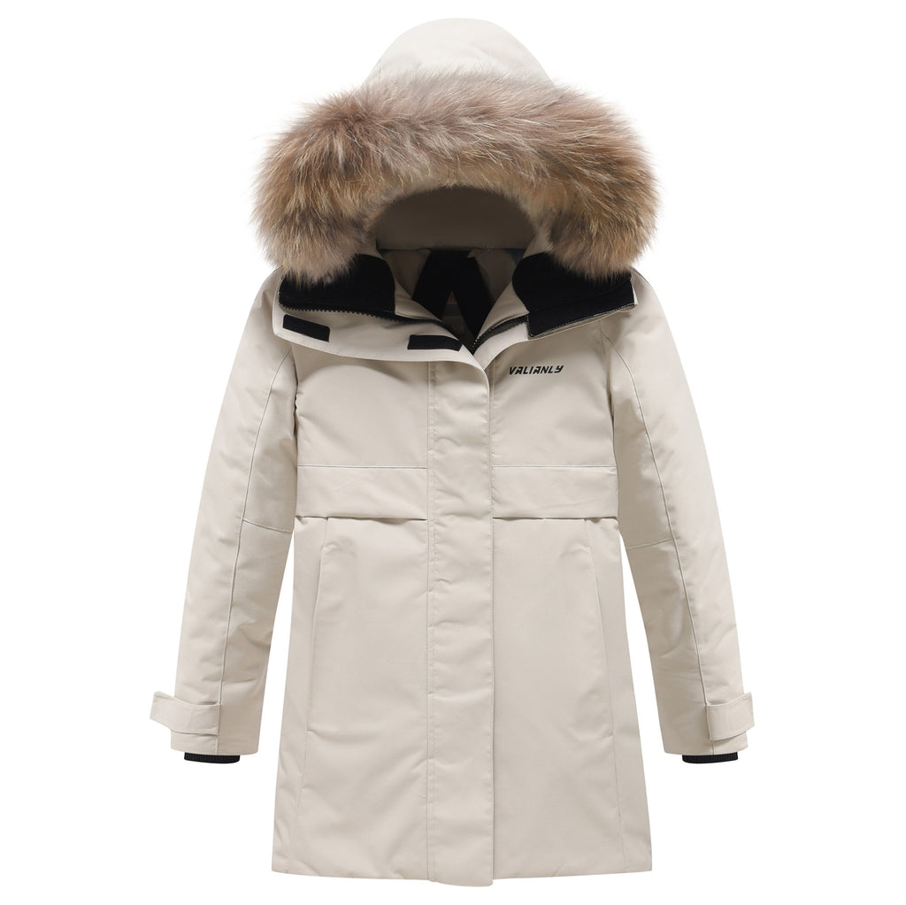 Valianly paltas mergaitėms žieminė striukė/paltas 9534_beige