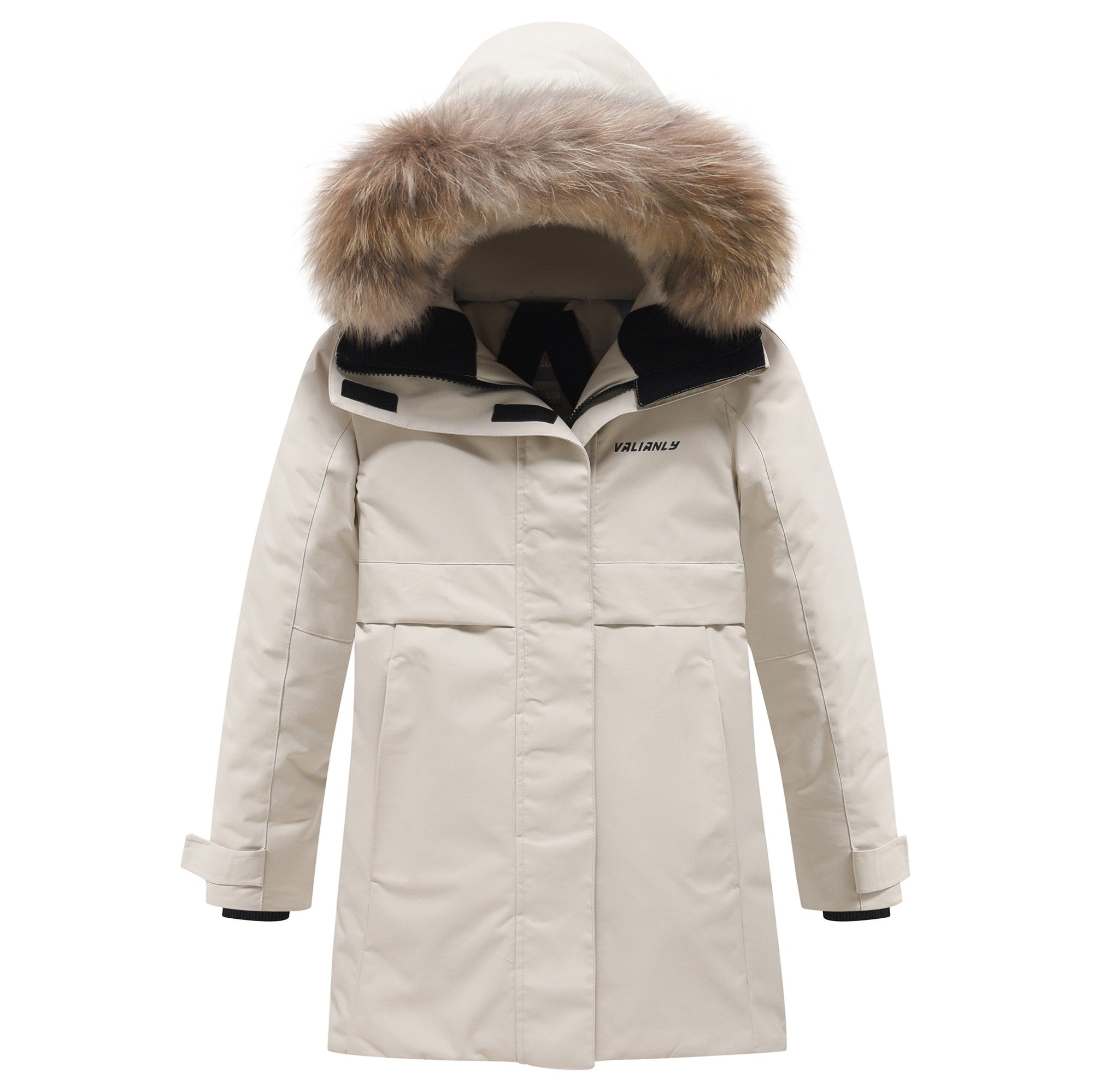 Valianly paltas mergaitėms žieminė striukė/paltas 9534_beige