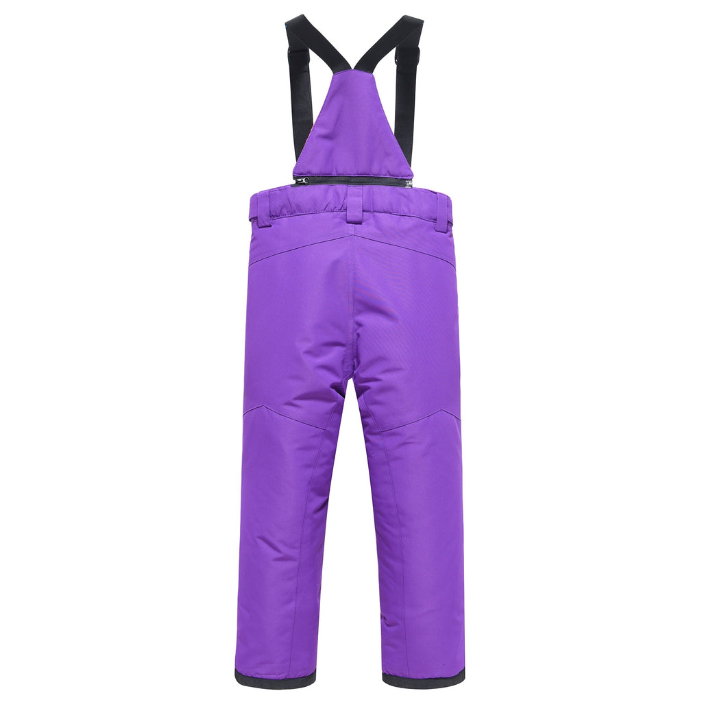 Valianly Girls' Two-Piece Purple Winter Snowsuit 9516_purple