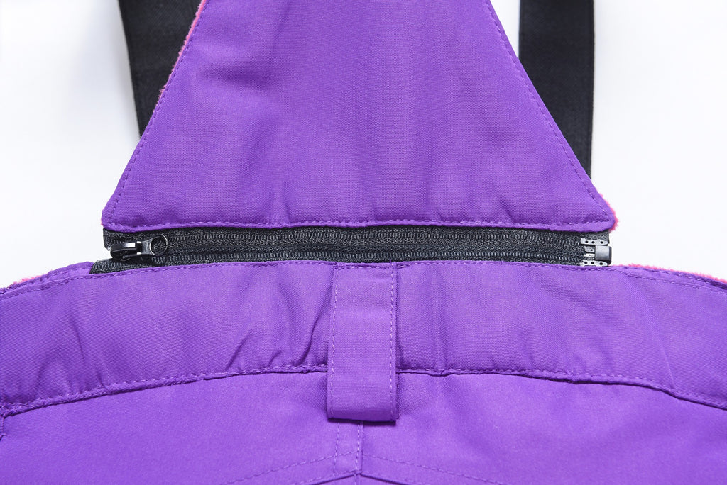 Valianly Girls' Two-Piece Purple Winter Snowsuit 9516_purple