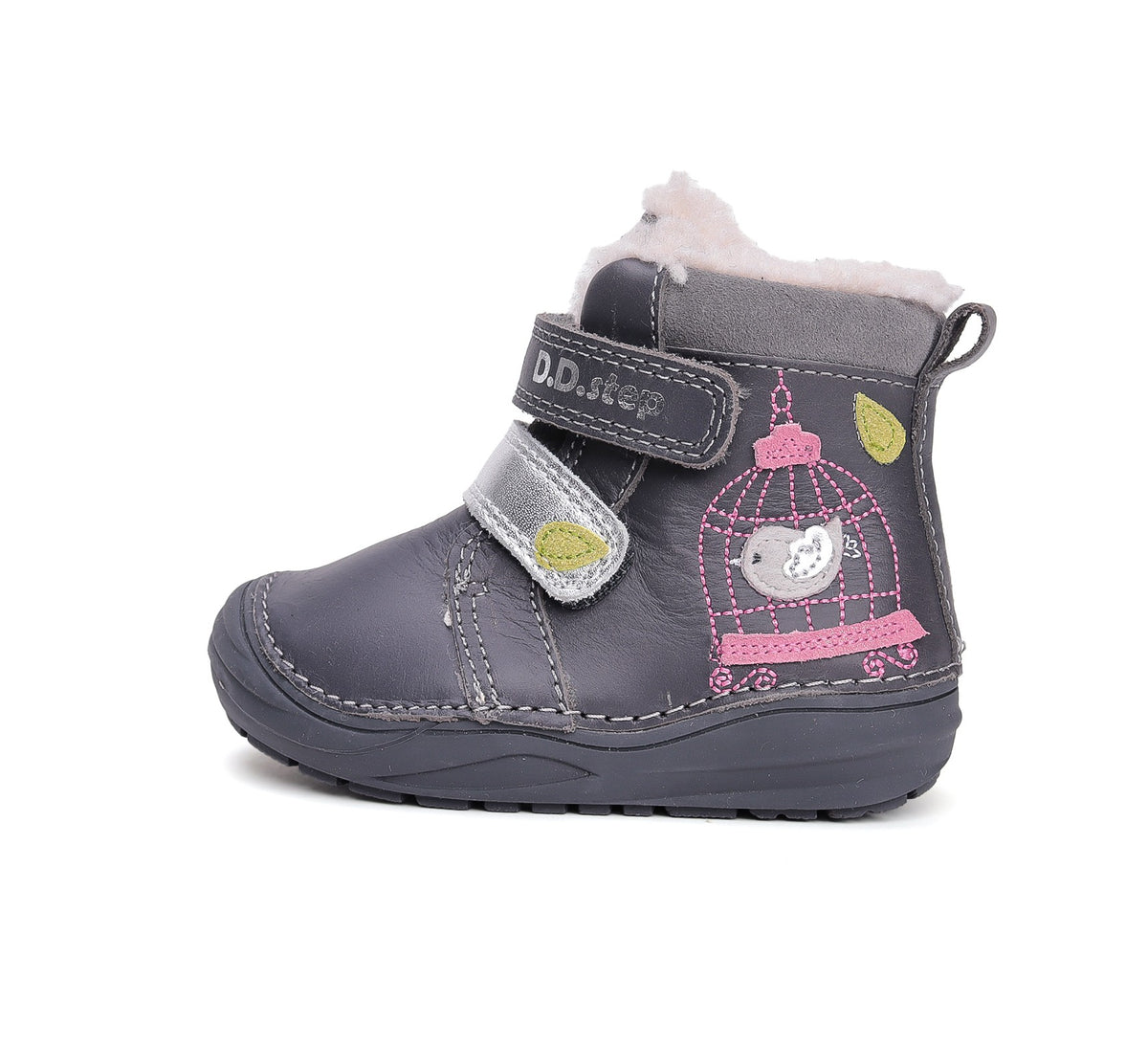 D.D.Step žieminiai batai mergaitėms su vilna W071-52381BW