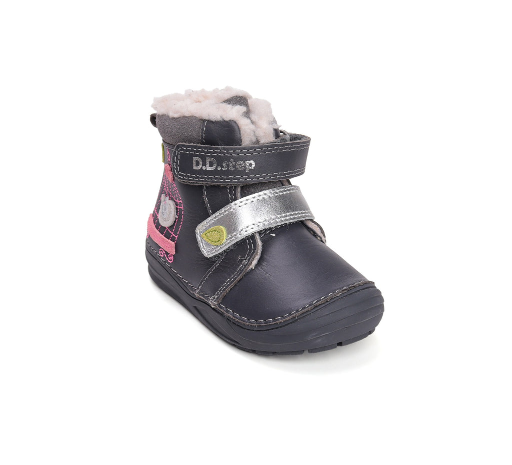 D.D.Step žieminiai batai mergaitėms su vilna W071-52381BW
