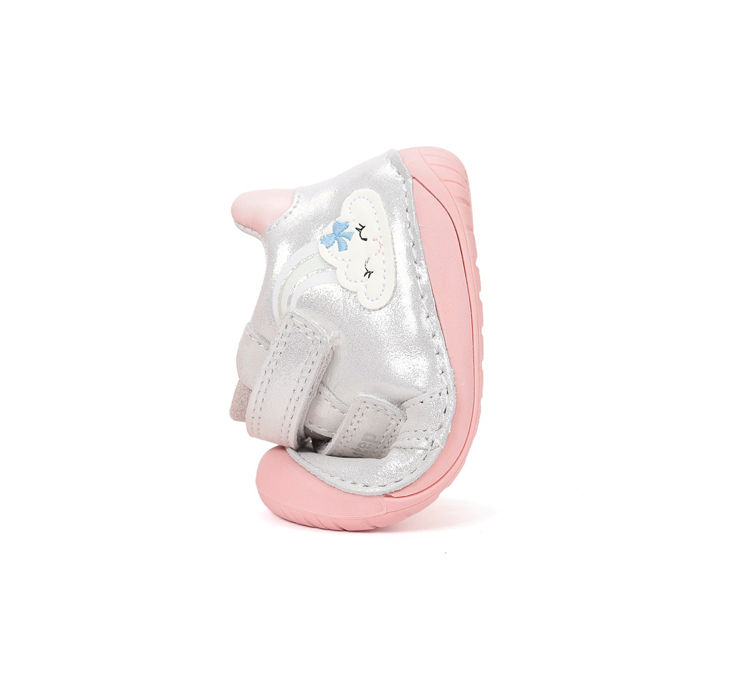 D.D.Step barefoot laisvalaikio batai mergaitėms sidabriniai S070-61244B