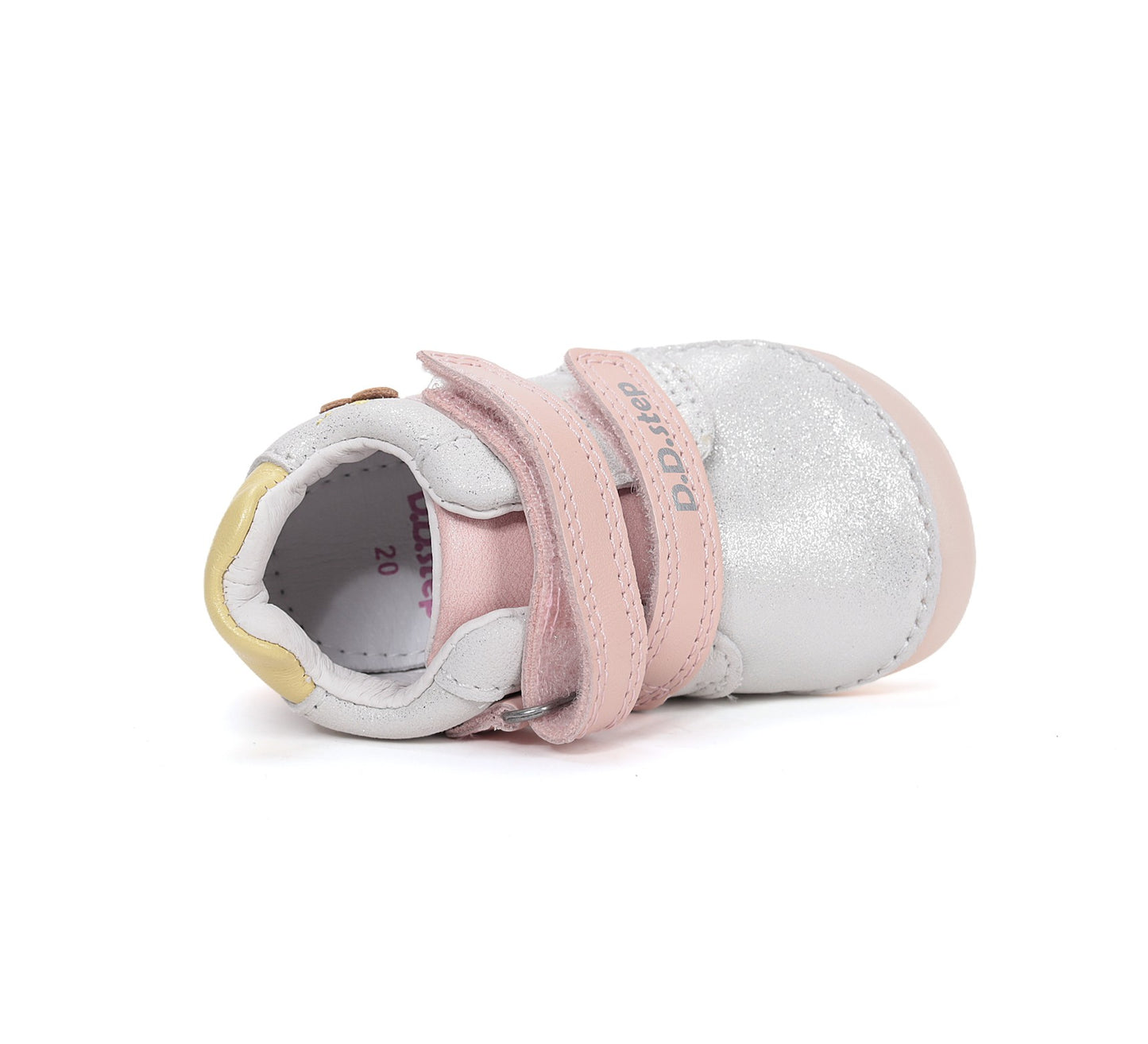 D.D.Step barefoot laisvalaikio batai mergaitėms sidabriniai S070-61798A