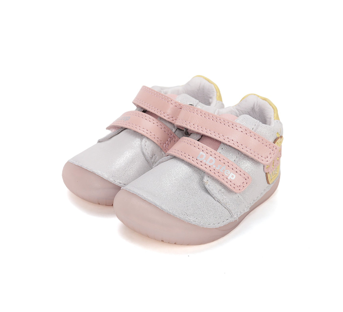 D.D.Step barefoot laisvalaikio batai mergaitėms sidabriniai S070-61798A