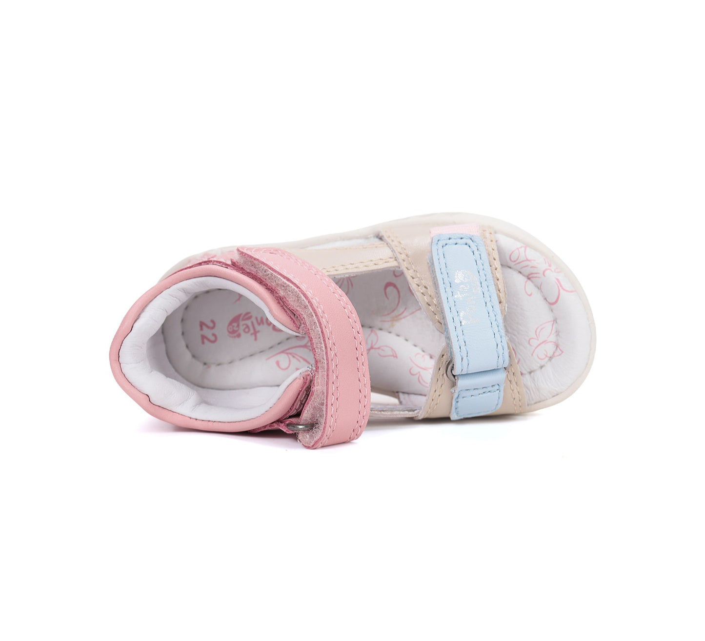 Ponte20 basutės mergaitėms kreminės DA05-6-1884B