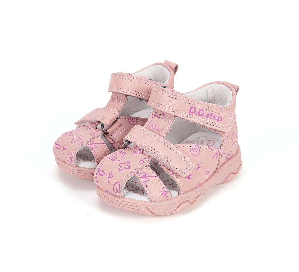 D.D.Step Sandals for Girls Pink G064-61994AM