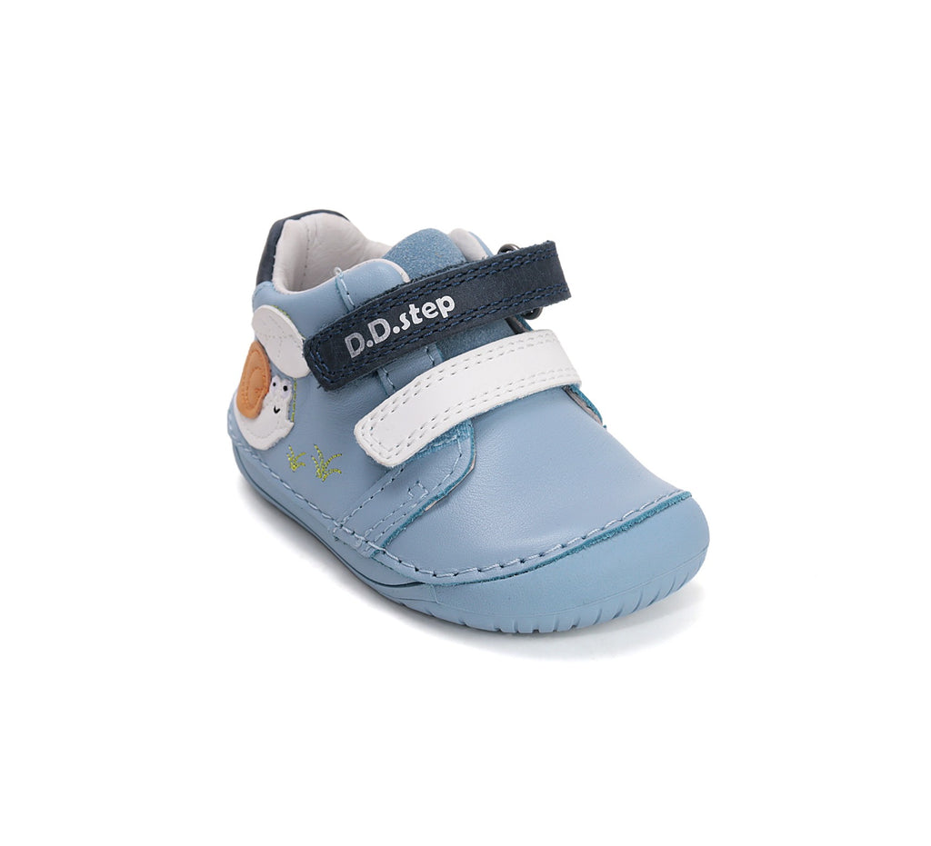 Детские повседневные ботинки D.D.Step barefoot для мальчиков синие S070-61995A