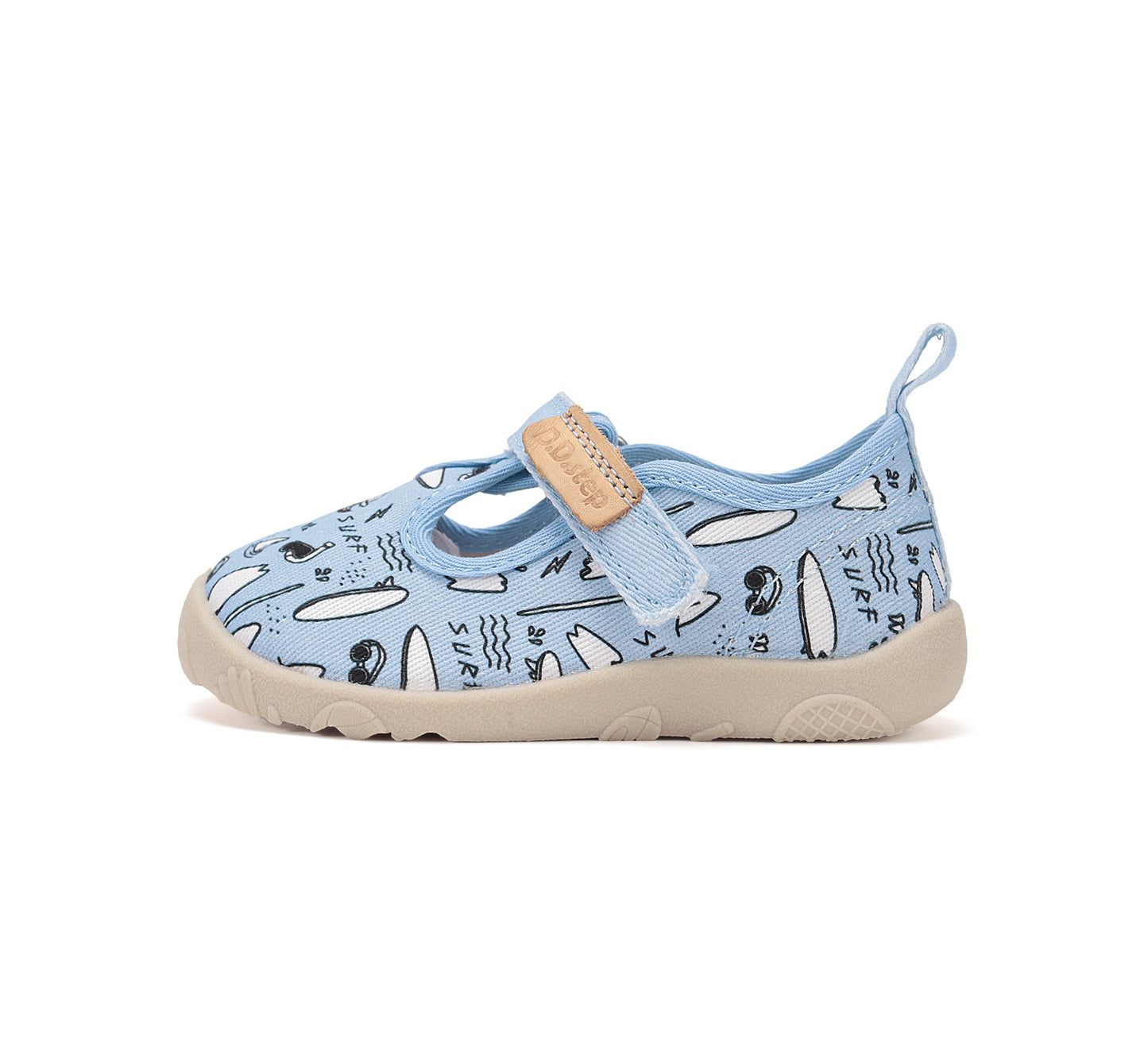 D.D.Step barefoot leisure shoes for girls canvas indoor C086-61137A