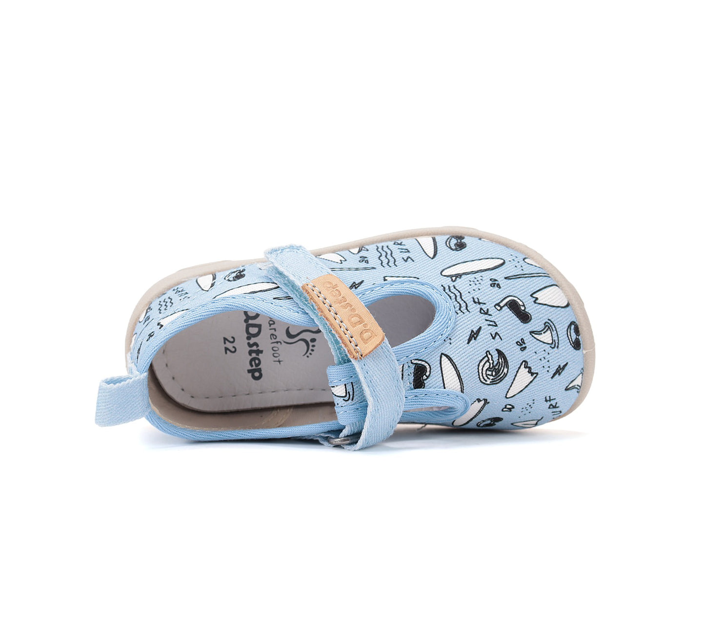 D.D.Step barefoot leisure shoes for girls canvas indoor C086-61137A