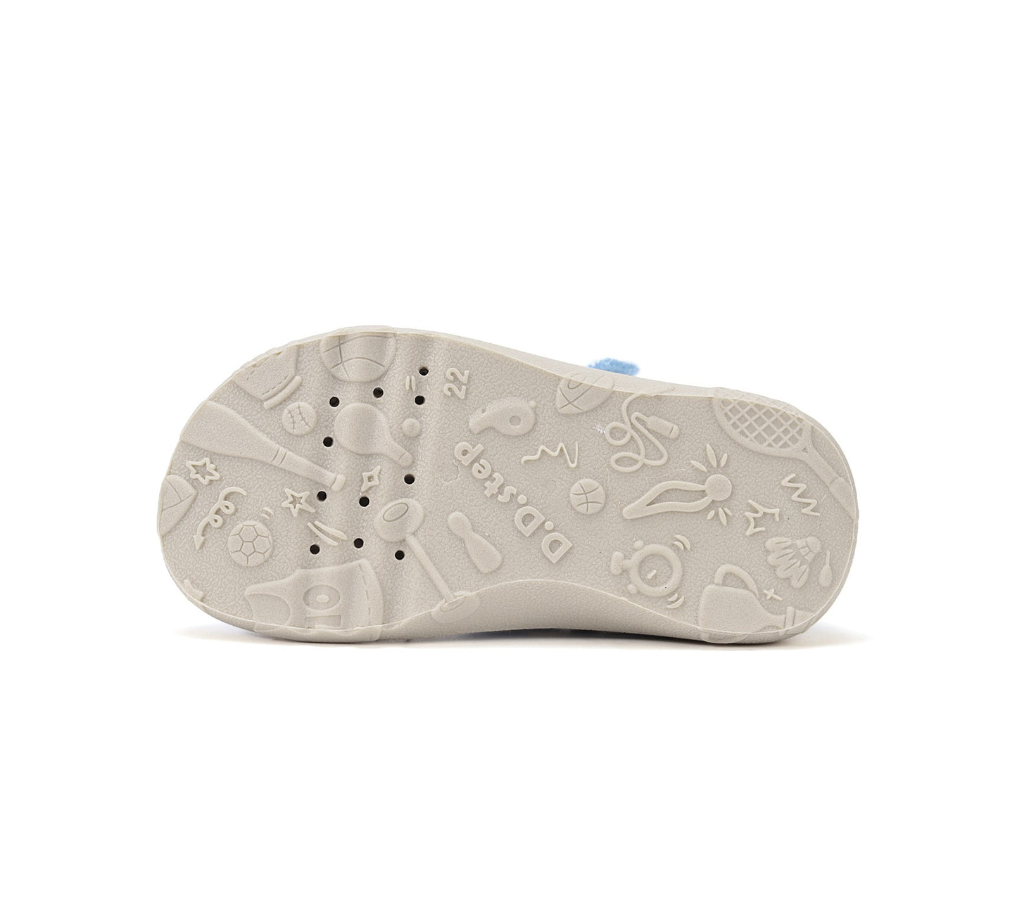 D.D.Step barefoot leisure shoes for girls canvas indoor C086-61137A