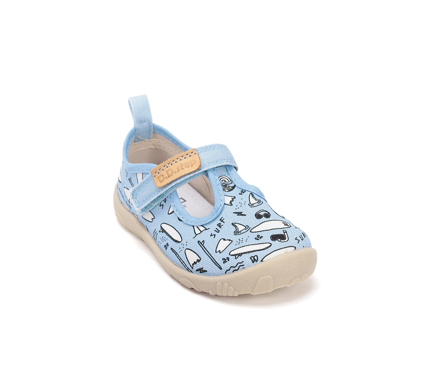 D.D.Step barefoot leisure shoes for girls canvas indoor C086-61137A