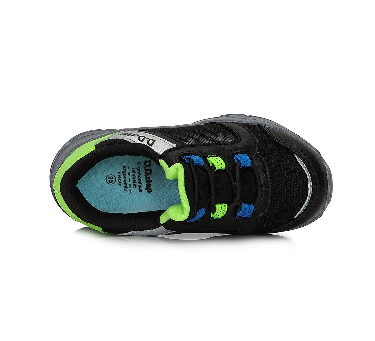 D.D.Step sportiniai bateliai berniukams juodi F061-387M