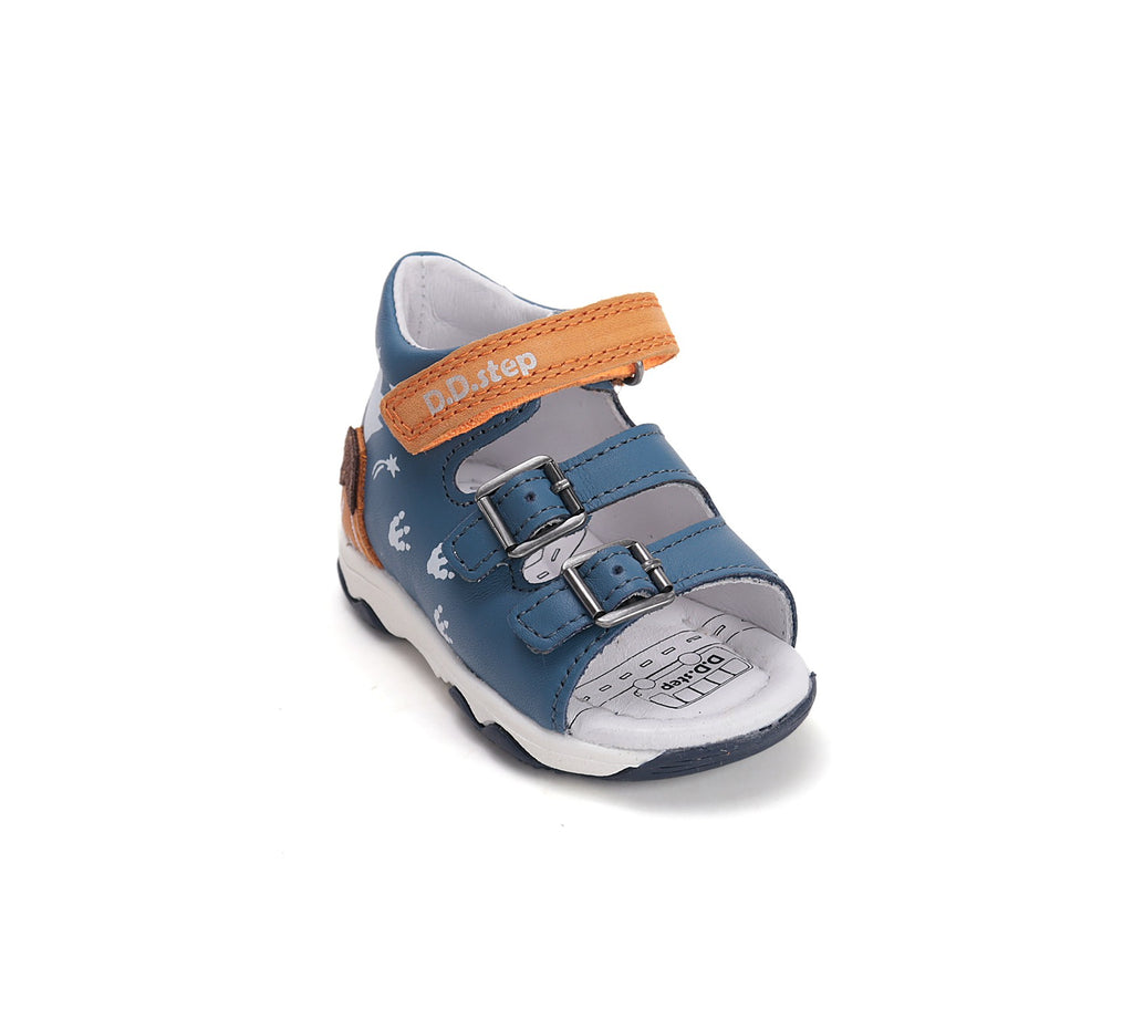Детские босоножки D.D.Step для мальчиков синие G064-61590A
