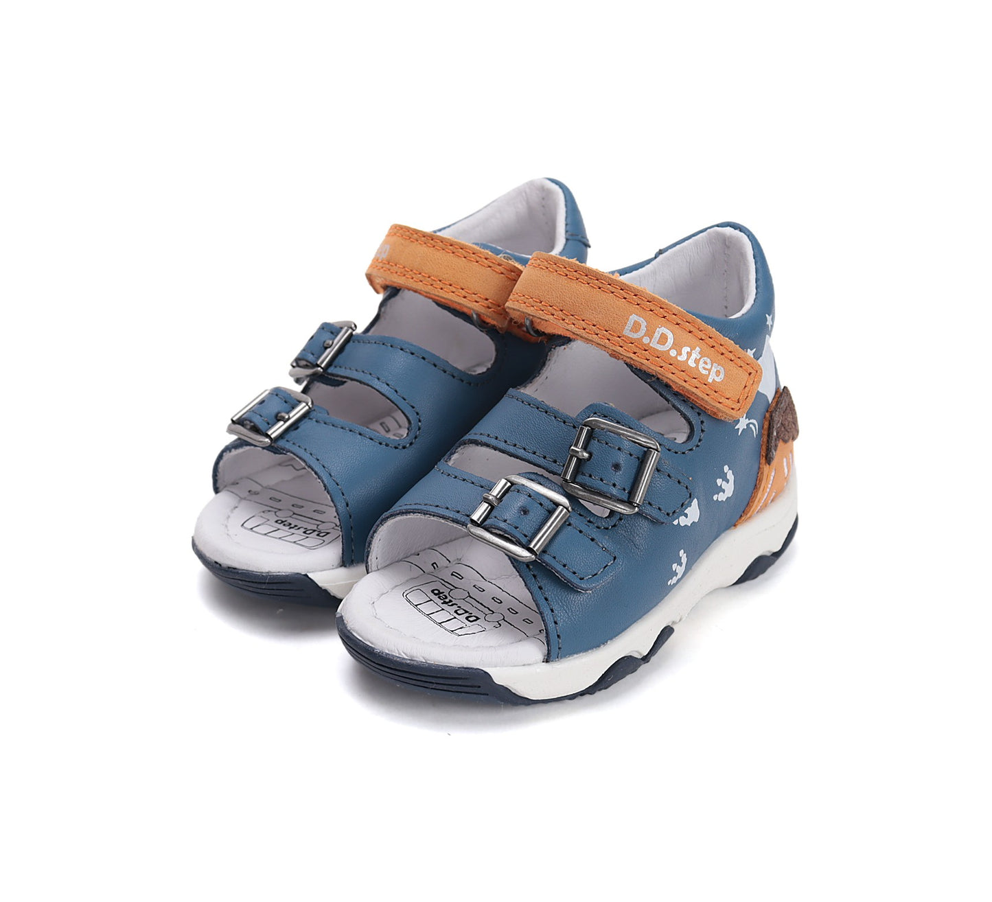 D.D.Step Boys' Blue Sandals G064-61590A