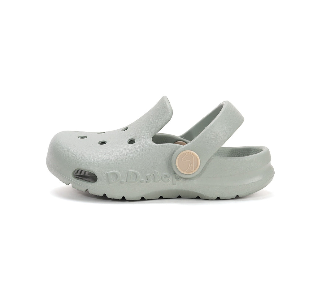 D.D.Step Sandals for Girls Grey Clogs J109-61347A