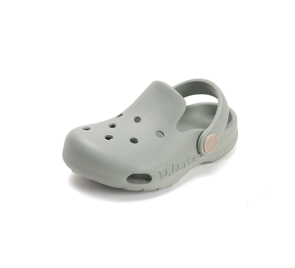 D.D.Step Sandals for Girls Grey Clogs J109-61347A