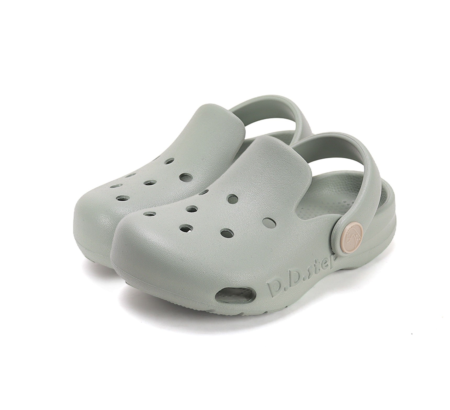 D.D.Step Sandals for Girls Grey Clogs J109-61347A