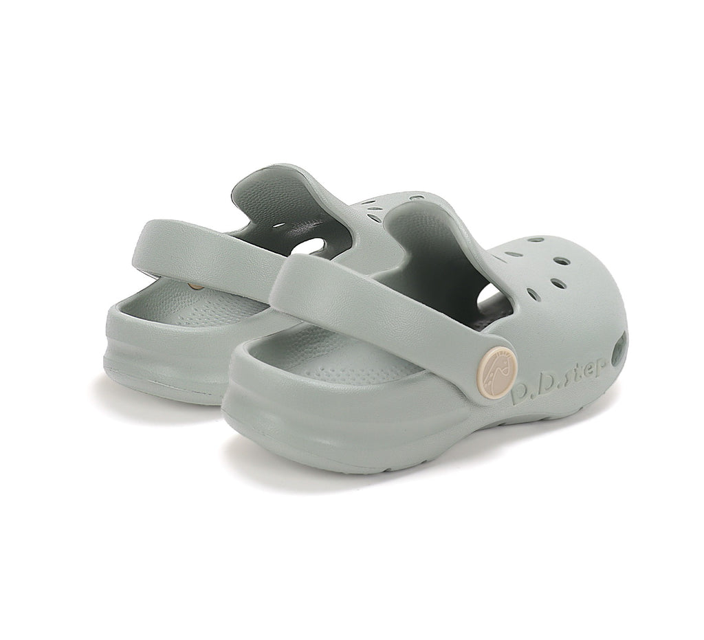 D.D.Step Sandals for Girls Grey Clogs J109-61347A