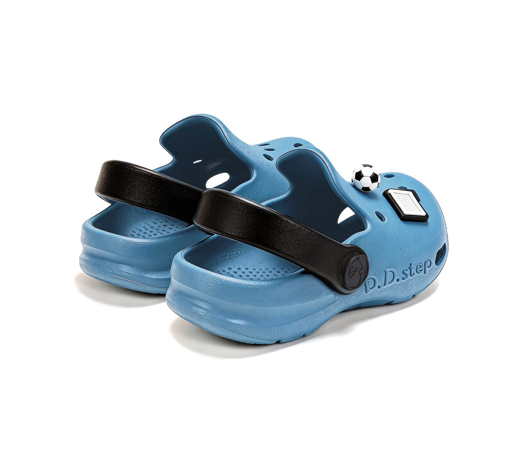 D.D.Step Sandals for Boys, Blue Clogs J109-61661