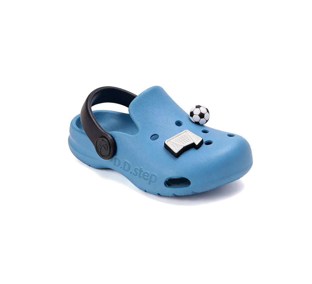 D.D.Step Sandals for Boys, Blue Clogs J109-61661