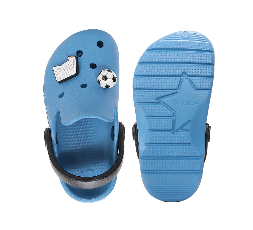 D.D.Step Sandals for Boys, Blue Clogs J109-61661