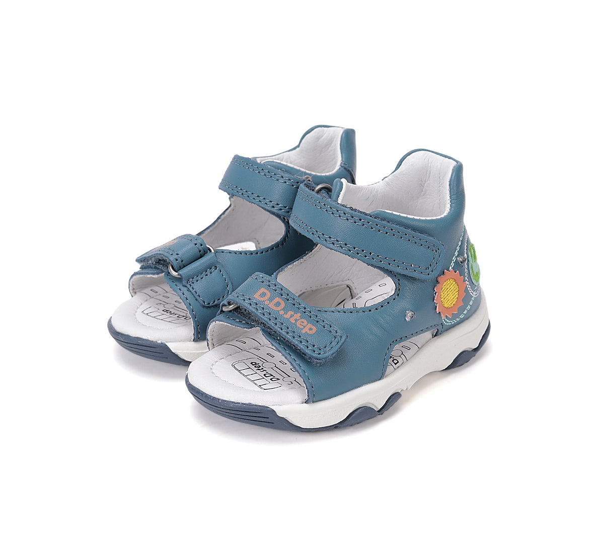 D.D.Step LED sandals for boys blue G064-61462
